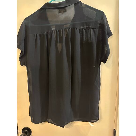 VINTAGE NWT SHEER BLACK TOP SIZE SMALL - Picture 6 of 6